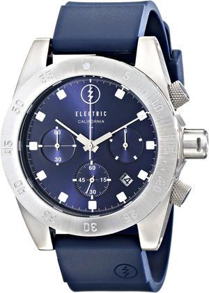 Electric Men's DW01 Navy Chronograph Round Sports Dive Watch Rubber Strap Date