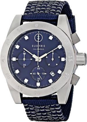 Electric Mens Dive Watch DW01 Analog Japanese Quartz Chronograph Navy Blue Date