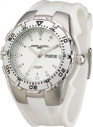 Jorg Gray JG5300-11 Men's Watch - Round White Dial White Band Stainless Accents