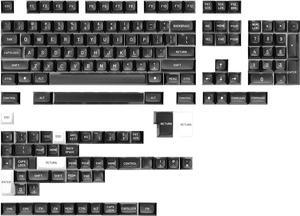 Drop MT3 White-on-Black Keycap Set, ABS Hi-Profile Keycaps, Doubleshot Legends, MX Style Covers Fullsize, Tenkeyless, Winkeyless, 60%, 65%, and 75% (Base Kit)