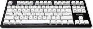 Mistel Sleeker MD870 Mechanical Keyboard with Chrerry MX Red Switch and Black Full CNC Aluminum Case for Mac and Windows (Tenkeyless, Single White LED Backlit, PBT Dye-Sub Keycap, ANSI/US Layout)