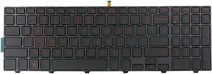 AUTENS Replacement Keyboard for Dell Inspiron 15 5000 5542 5543 5545 5547 5548 5551 5552 5555 5557 5558 5559 5566 5576 5577 Laptop (Red Backlight)