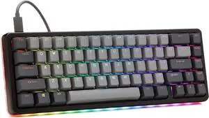 DROP ALT High-Profile Mechanical Keyboard  65% (67 Key) Gaming Keyboard, Hot-Swap Switches, Programmable Macros, RGB LED Backlighting, USB-C, Doubleshot PBT, Aluminum Frame (Cherry MX Blue, Black)