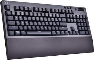 Thermaltake W1 Wireless Gaming Keyboard Cherry MX Blue, 2.4GH per Minute, Bluetooth 4.2, Low Energy Technology, USB Type-C Connection. GKB-WOW-BLSNUS-01