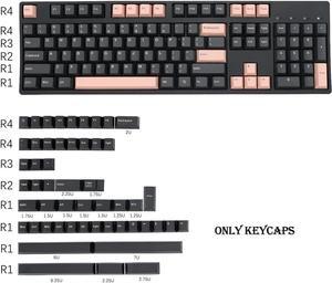 PBT Keycaps 155 Doubleshot Keys Cherry Profile Thick PBT Olive for Cherry MX Switch Mechanical Keyboards(Dark Olivia)