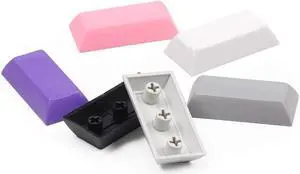 DSA Profile Blank PBT Keycaps 1.25U 1.5U 2U Ctrl Alt Tab Backspace Key Caps for Cherry MX RGB Gaming Mechanical Keyboard DIY Replace (2u*2pcs,Black)