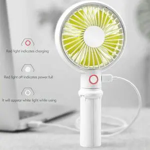 LHTCZZB Fans, Small Fans, Portable Fans, air Conditioning Cooling Fans,Mini Fan Mini Fan 2000Mah Rechargeable USB Fan Portable Handheld Fan 3-Speed Mini USB Handy Small Desktop USB Cooling Fan Cooler