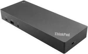 Lenovo 40AF0135US ThinkPad Hybrid USB-C with USB-A Dock Docking Station, Black