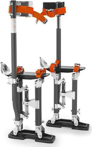 GypTool Pro 18" - 30" Magnesium Drywall Stilts - Gray