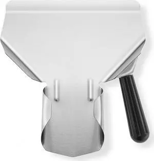 Olde Midway Stainless Steel French Fry Scoop with Right Handle - Commercial Fry Bagger Scooper