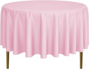 Lann's Linens - 90" Round Premium Tablecloth for Wedding / Banquet / Restaurant - Polyester Fabric Table Cloth - Pink