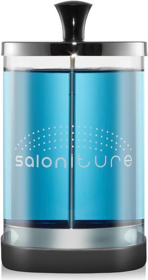 Saloniture Glass Disinfectant Jar - Container for Disinfecting, Sanitizing and Sterilizing Barber, Salon, Nail Tools and Supplies - 36 oz