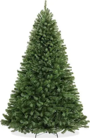 Casafield 9FT Realistic Green Spruce Artificial Holiday Christmas Tree with Sturdy Metal Stand