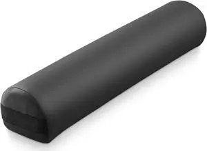 Saloniture 3/4 Round Massage Table Bolster Pillow Pad - 26 x 6 x 4-1/2 Inch - Black