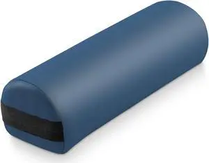 Saloniture 3/4 Jumbo Round Massage Table Bolster Pillow Pad - 26 x 9 x 6-1/4 Inch - Blue
