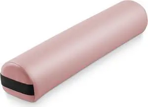 Saloniture 3/4 Round Massage Table Bolster Pillow Pad - 26 x 6 x 4-1/2 Inch - Pink