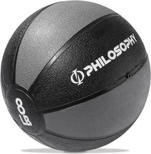 Philosophy Gym Medicine Ball, 8 LB - Weighted Fitness Non-Slip Ball