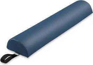 Saloniture Half Round Massage Table Bolster Pillow Pad - 26 x 6 x 3 Inch - Blue