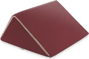Saloniture Triangle Wedge Massage Table Bolster Pillow, Extra Large - 19 x 12 x 20 x 15.5 Inch - Burgundy