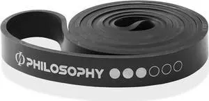Philosophy Gym Pull Up Assist Band - 3/4" (50-75 lbs), Black - Resistance Power Loop Exercise Band