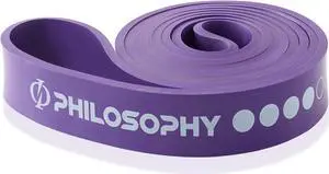Philosophy Gym Pull Up Assist Band - 1-1/4" (100-120 lbs), Purple - Resistance Power Loop Exercise Band