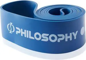 Philosophy Gym Pull Up Assist Band - 2-1/2" (175-230 lbs), Blue - Resistance Power Loop Exercise Band