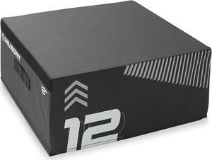 Philosophy Gym 12" Soft Foam Plyometric Box - Jumping Plyo Box for Training and Conditioning
