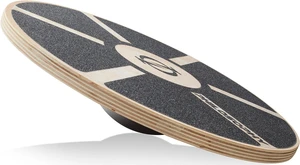 Philosophy Gym Wobble Balance Board, Round Wooden Exercise Trainer for Adults, Core Strength - Black Philosophy Gym Wobble Balance Board, Round Wooden Exercise Trainer for Adults, Core Strength - Black
