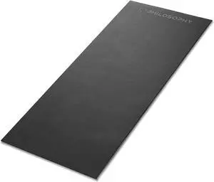 Philosophy Gym Exercise Equipment Mat 30 x 72-Inch, 6mm Thick High Density PVC Floor Mat for Ellipticals, Treadmills, Rowers, Stationary Bikes