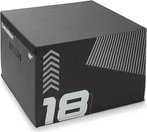Philosophy Gym 18" Soft Foam Plyometric Box - Jumping Plyo Box for Training and Conditioning