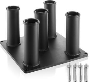 Philosophy Gym Vertical Barbell Holder - Classic 5 Bar Storage Stand for 2" Olympic Bars