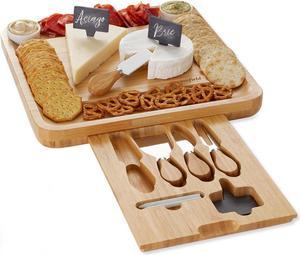 Comhoma Bamboo Cutting Board (3 Piece Set) Wood Cutting Board Kitchen Chopping  Board with Juice Groove and Serving Tray for Meat Vegetables Fruits Cheese  