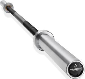 Philosophy Gym 86" Olympic Barbell - 20KG 28mm 190K PSI 1500LB Capacity Weightlifting & Powerlifting Bar