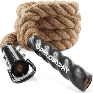 Philosophy Gym 10 FT. Indoor / Outdoor Exercise Climbing Rope - 1.5 Inch Diameter