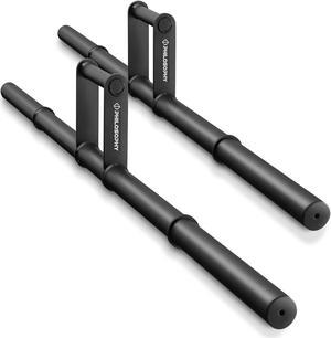 Philosophy Gym Farmers Walk Handles Pair - Barbell Style Grip Farmer Carry Bar Set for Weight Training