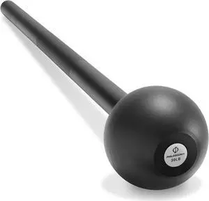 Philosophy Gym Steel Mace Bell 30 LB, Mace Club for Strength Training, Functional Full Body Workouts