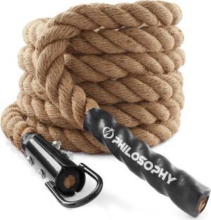 Philosophy Gym 20 FT. Indoor / Outdoor Exercise Climbing Rope - 1.5 Inch Diameter