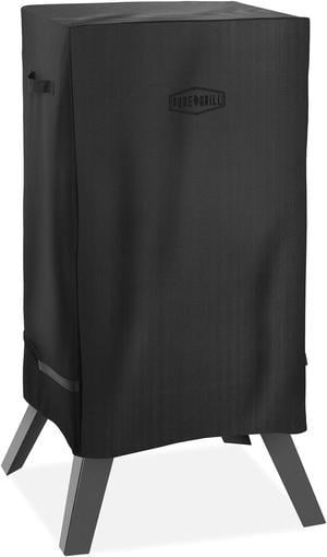 Pure Grill 30-inch Smoker BBQ Grill Cover for Electric Vertical Smokers - Universal Fit, Heavy-Duty, Waterproof, Fade Resistant Fabric (Cover - 19" x 17" x 30")
