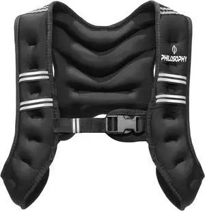 Philosophy Gym Weighted Workout Vest 10 LB, Strength Training Fitness Body Weight Vest