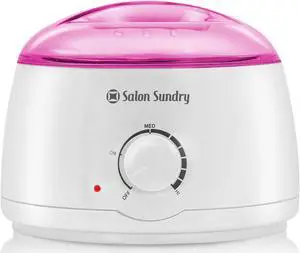 Salon Sundry Portable Electric Hot Wax Warmer Machine for Hair Removal - Pink Lid