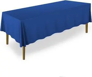 Lann's Linens - 70" x 120" Premium Tablecloth for Wedding / Banquet / Restaurant - Rectangular Polyester Fabric Table Cloth - Royal Blue