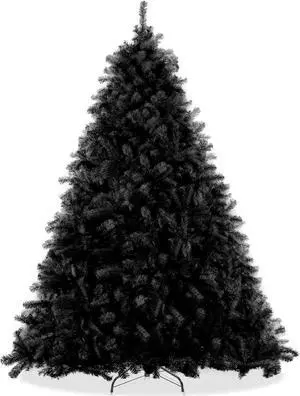 Casafield 6FT Black Spruce Artificial Holiday Christmas Tree with Sturdy Metal Stand