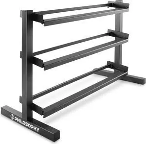 Philosophy Gym 3-Tier Dumbbell Rack, Heavy-Duty