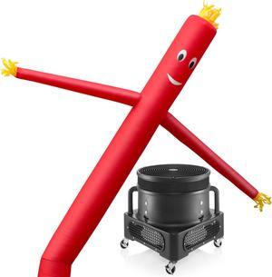 Inflatable HQ Air Inflatable Dancer Tube Puppet Set, 20 ft. Tall with Blower Fan - Red