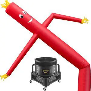 Cloud 9 Inflatable Wacky Waving Tube Man with Blower, Red 20 ft Dancing Air Puppet with Flailing Arms