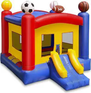 Cloud 9 Commercial Grade Sports Bounce House - 100% PVC 17' x 13' Bouncer - Inflatable Only