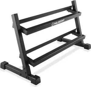 Philosophy Gym Commercial 2-Tier Dumbbell Rack, Heavy-Duty