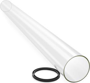 49.5" Tall Quartz Glass Tube Replacement with Rubber Ring for 4-Sided Pyramid Style Outdoor Patio Heaters by Casafield