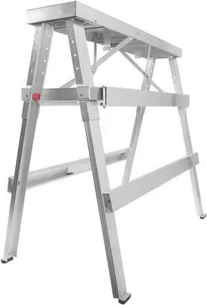 GypTool Adjustable Height Drywall Taping & Finishing Walk-Up Bench: 18 in. - 44 in.