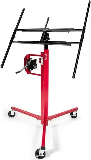 GypTool Drywall Lift Panel Jack Hoist - 11' Reach Red